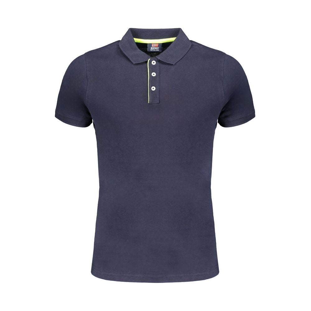 Norway 1963 Blue Cotton Polo Shirt | Regal Royce