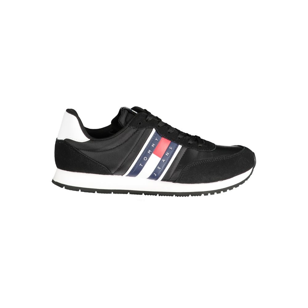 Tommy Hilfiger Nero Polyester Men Sneaker | Regal Royce
