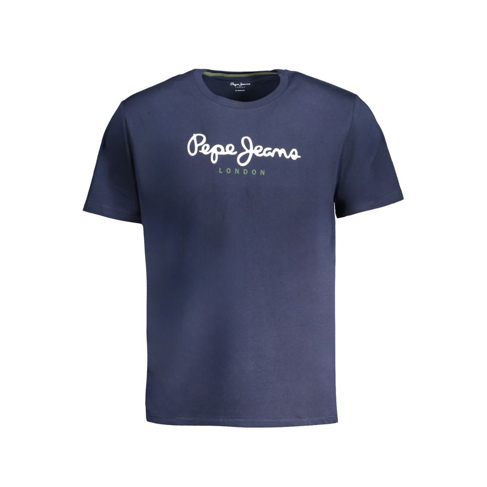 Pepe Jeans Blue Cotton Men T-Shirt | Regal Royce