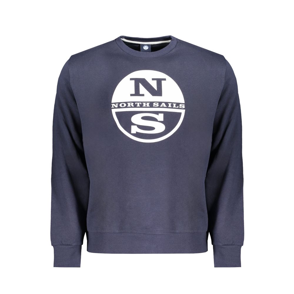 North Sails Blue Cotton Men Sweatshirt | Regal Royce
