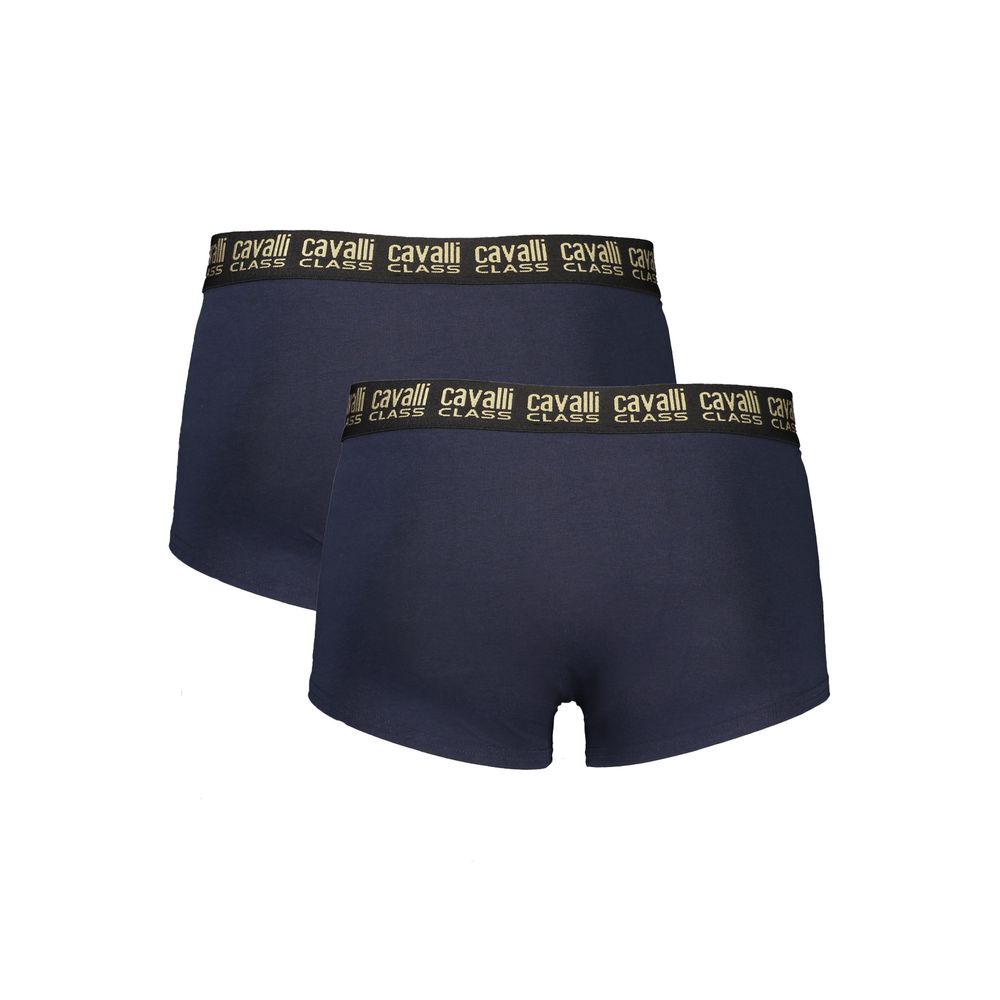 Cavalli Class Blu Cotton Mens Boxer | Regal Royce
