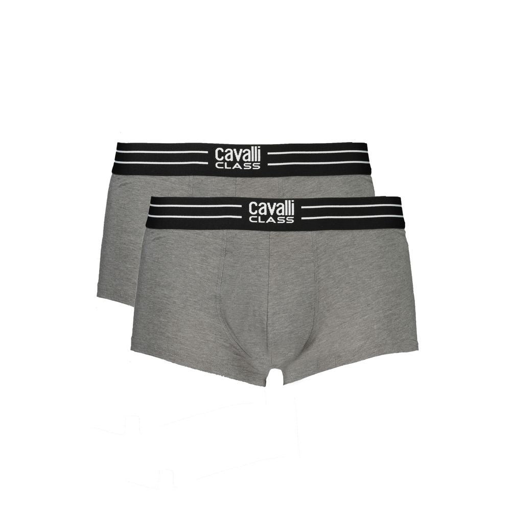Cavalli Class Grigio Cotton Men's Boxer Underwear | Regal Royce