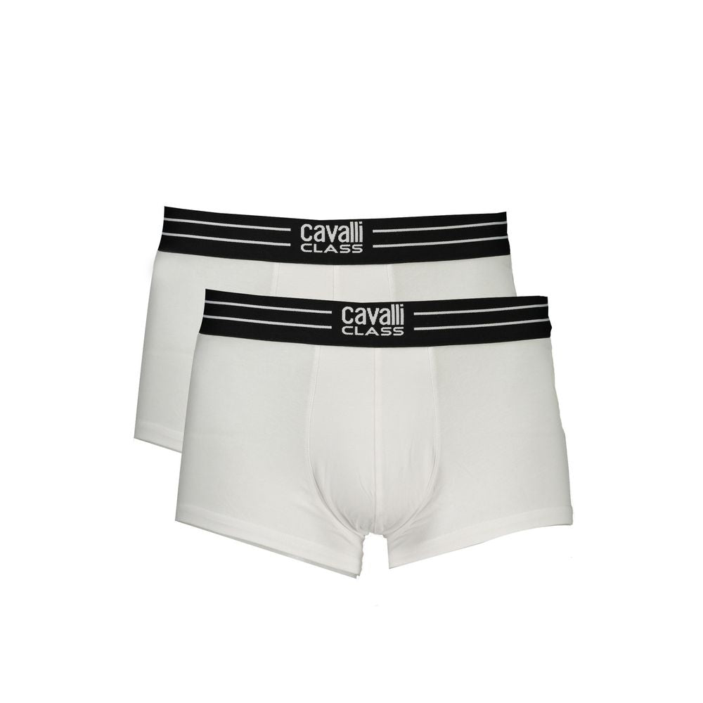 Cavalli Class White Cotton Men's Boxer Briefs | Regal Royce