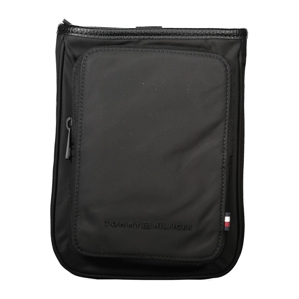 Tommy Hilfiger Black Polyester Men's Shoulder Bag | Regal Royce
