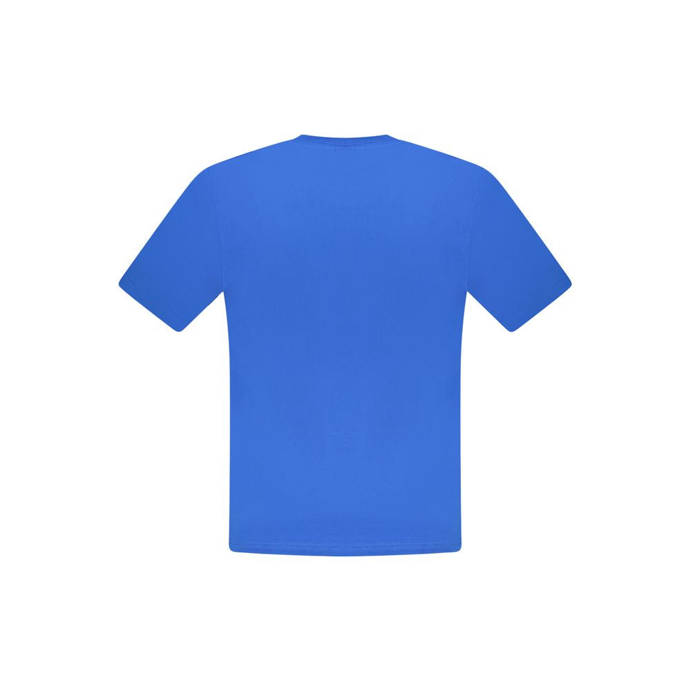 North Sails Blue Cotton Men T-Shirt | Regal Royce