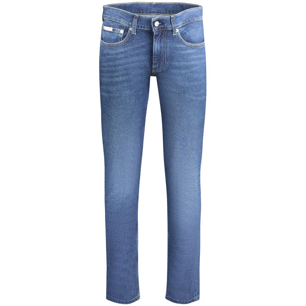 Calvin Klein Blue Cotton Men Jeans | Regal Royce