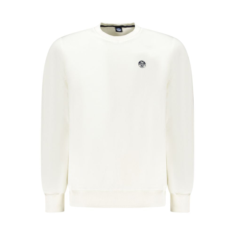 North Sails White Cotton Men Sweatshirt | Regal Royce