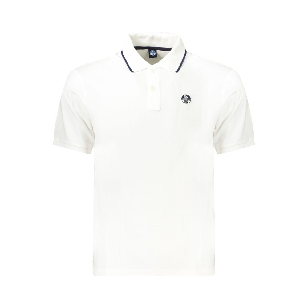 North Sails White Cotton Men Polo-Shirt | Regal Royce