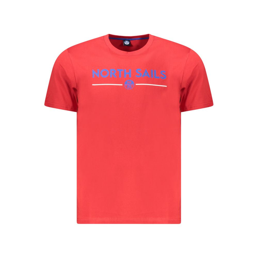 North Sails Red Cotton Men T-Shirt | Regal Royce