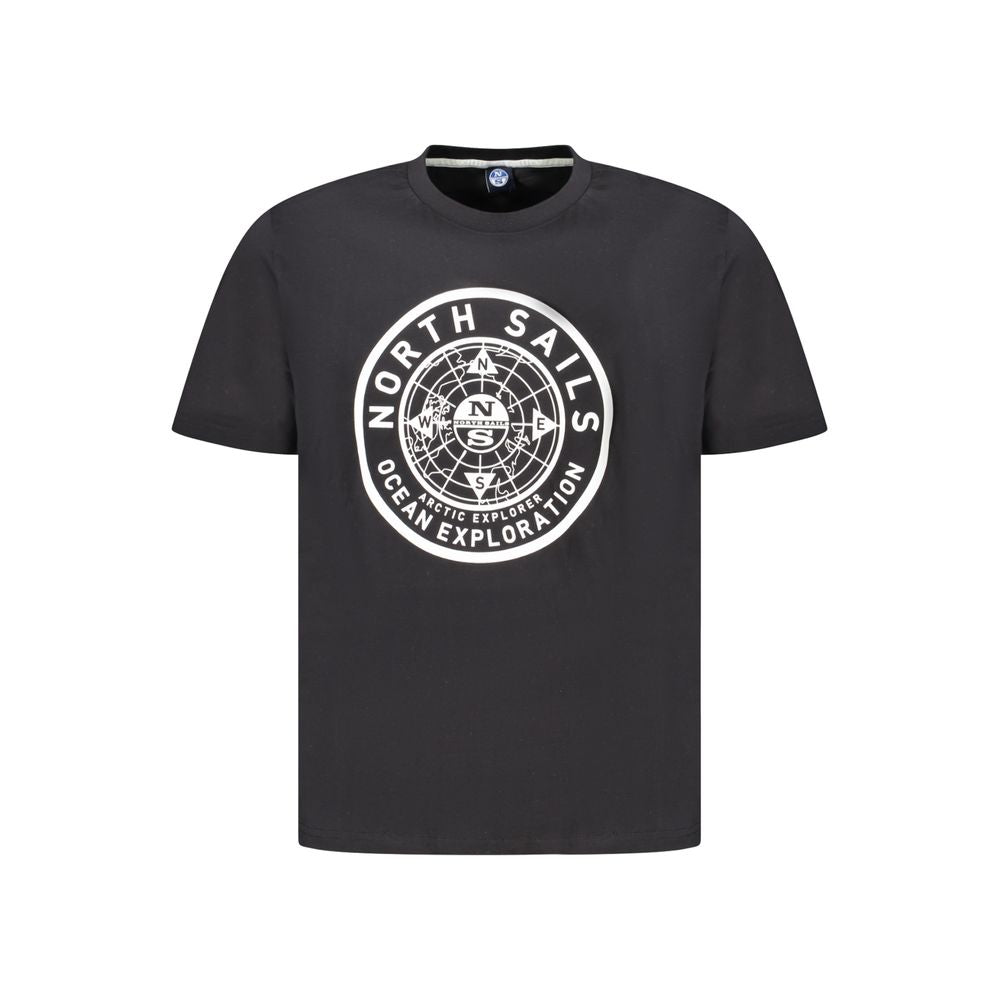 North Sails Black Cotton Men's T-Shirt | Regal Royce