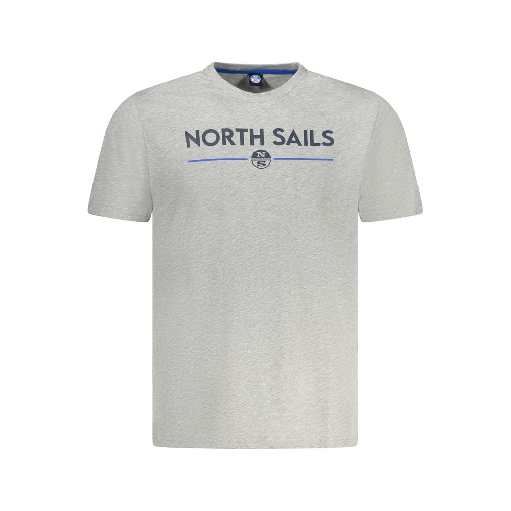North Sails Grigio Cotton Men T-Shirt | Regal Royce