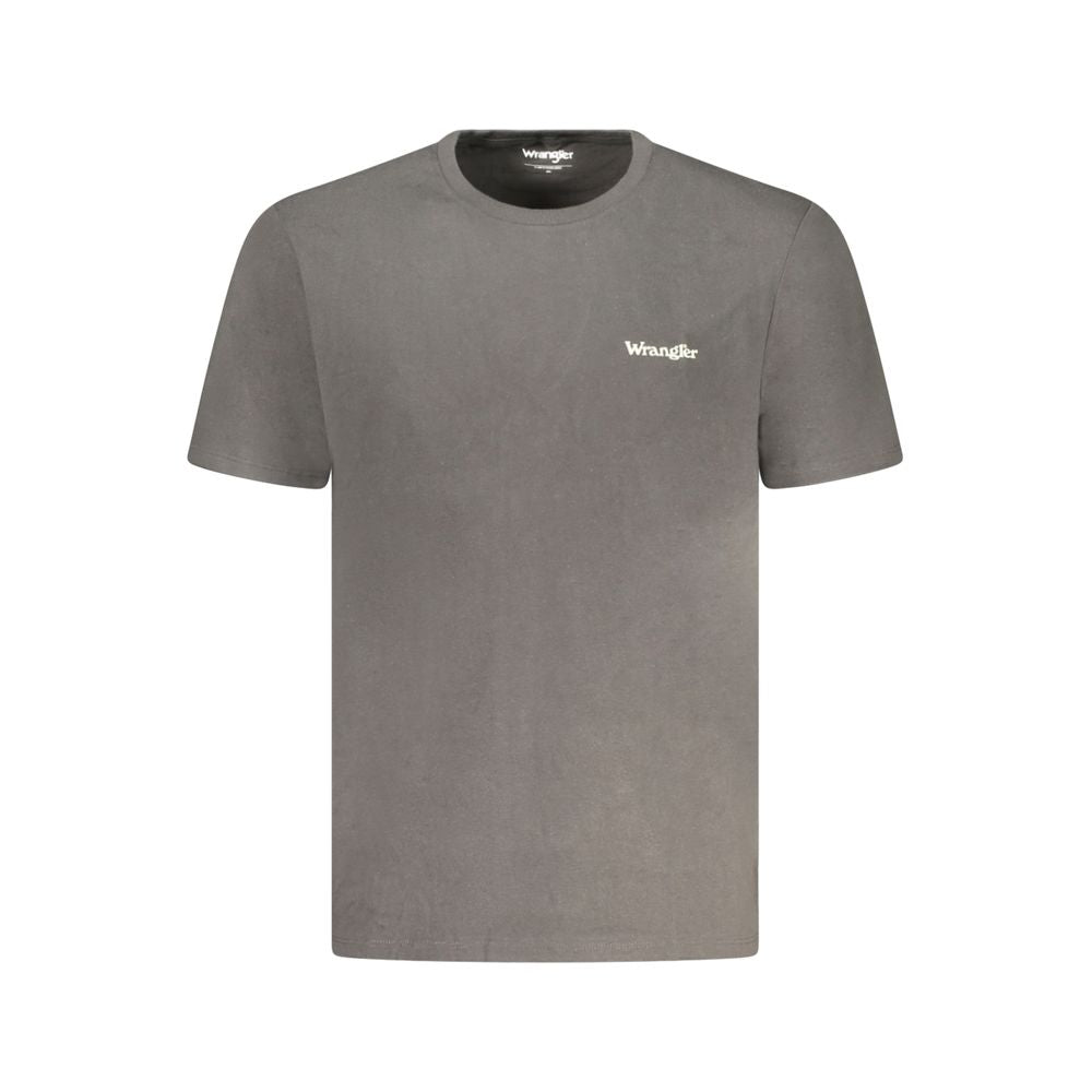 Wrangler Black Cotton Men T-Shirt | Regal Royce
