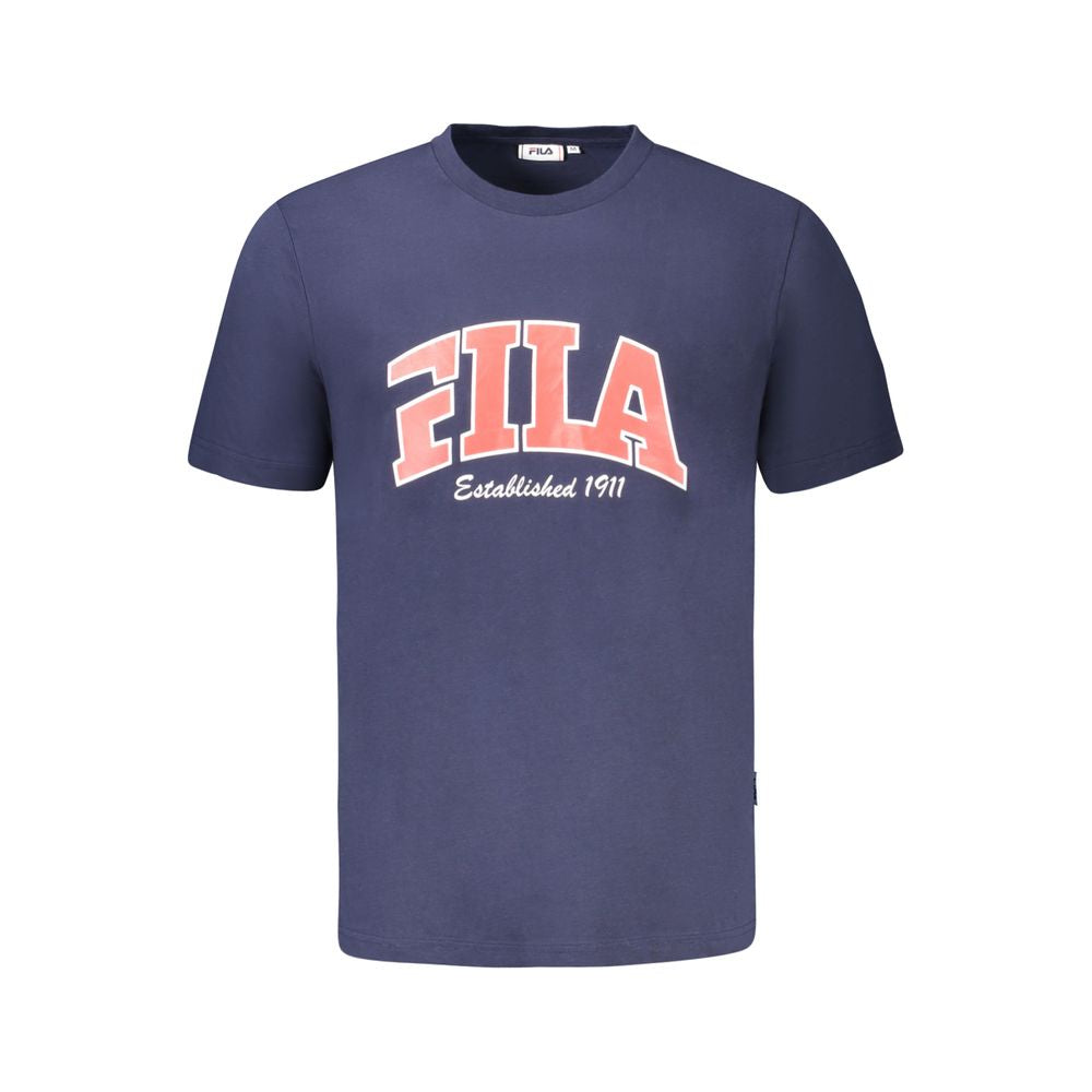 Fila Blu Cotton Uomo T-Shirt | Regal Royce