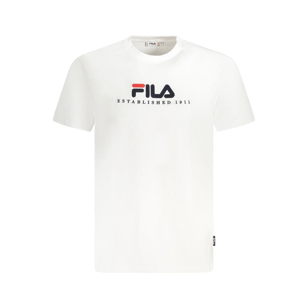 Fila White Cotton Unisex T-Shirt | Regal Royce