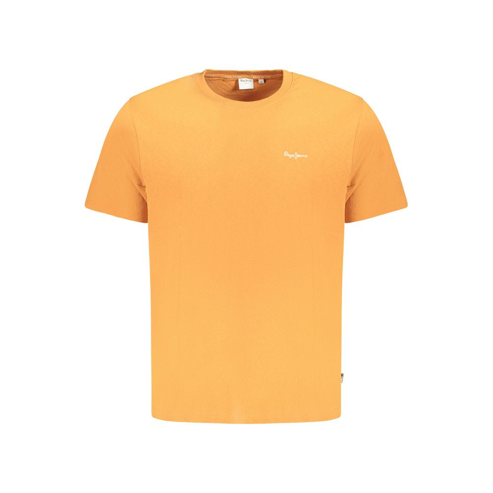 Pepe Jeans Arancione Cotton Men T-Shirt | Regal Royce