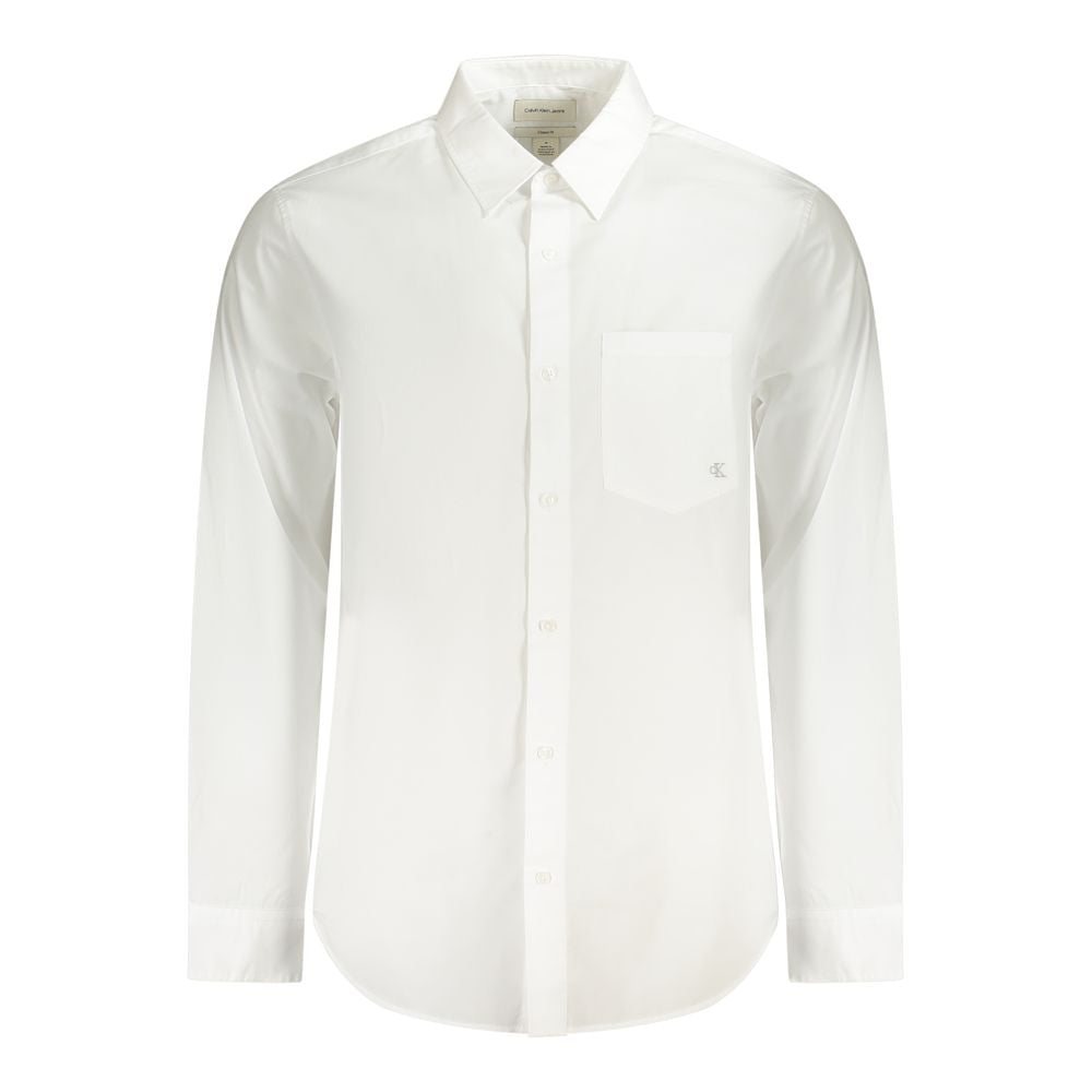 Calvin Klein White Organic Cotton Men's Shirt | Regal Royce