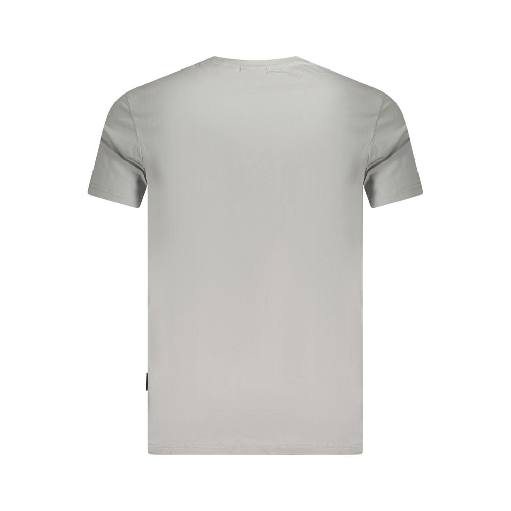 Napapijri Grigio Cotton Men T-Shirt | Regal Royce