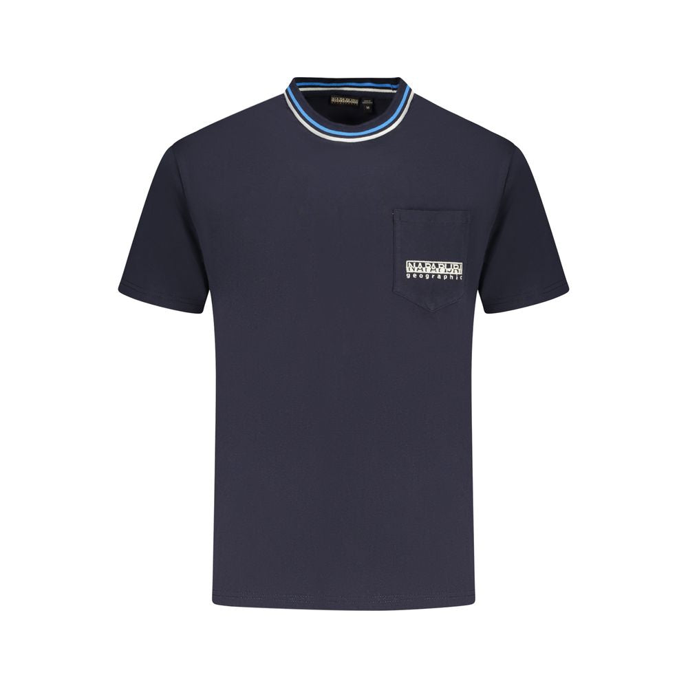 Napapijri Blue Organic Cotton Men's T-Shirt | Regal Royce
