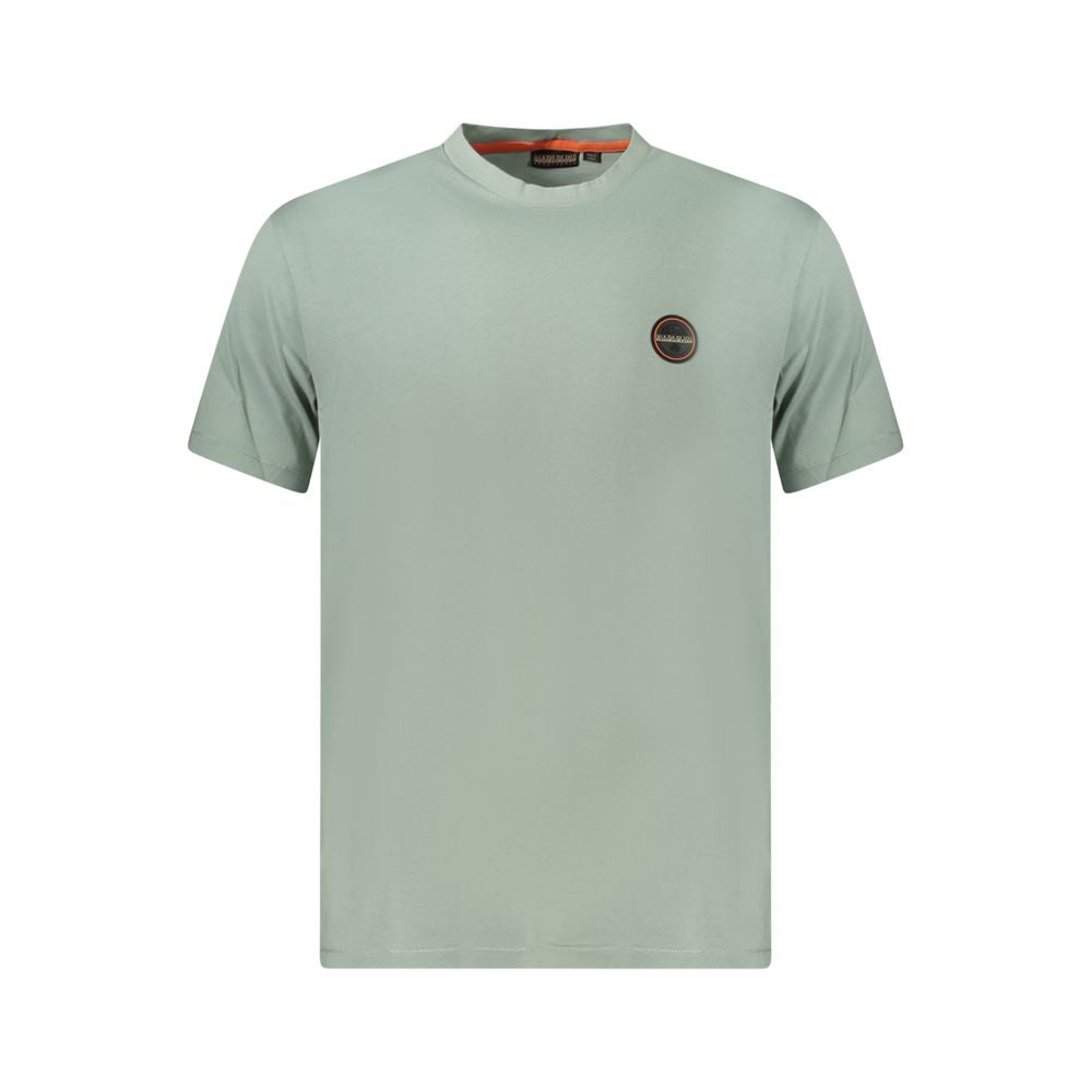 Napapijri Green Cotton Men T-Shirt | Regal Royce