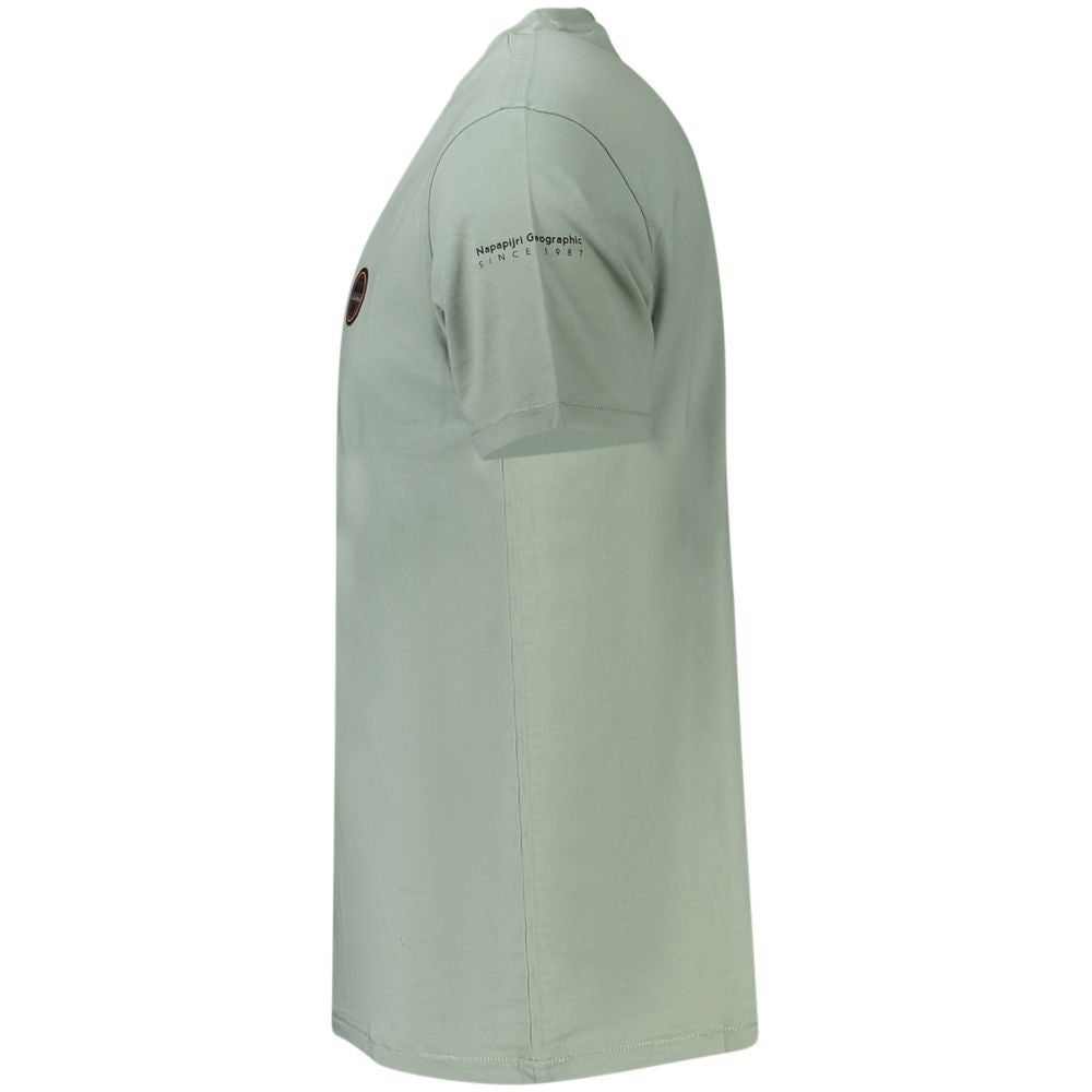 Napapijri Green Cotton Men T-Shirt | Regal Royce