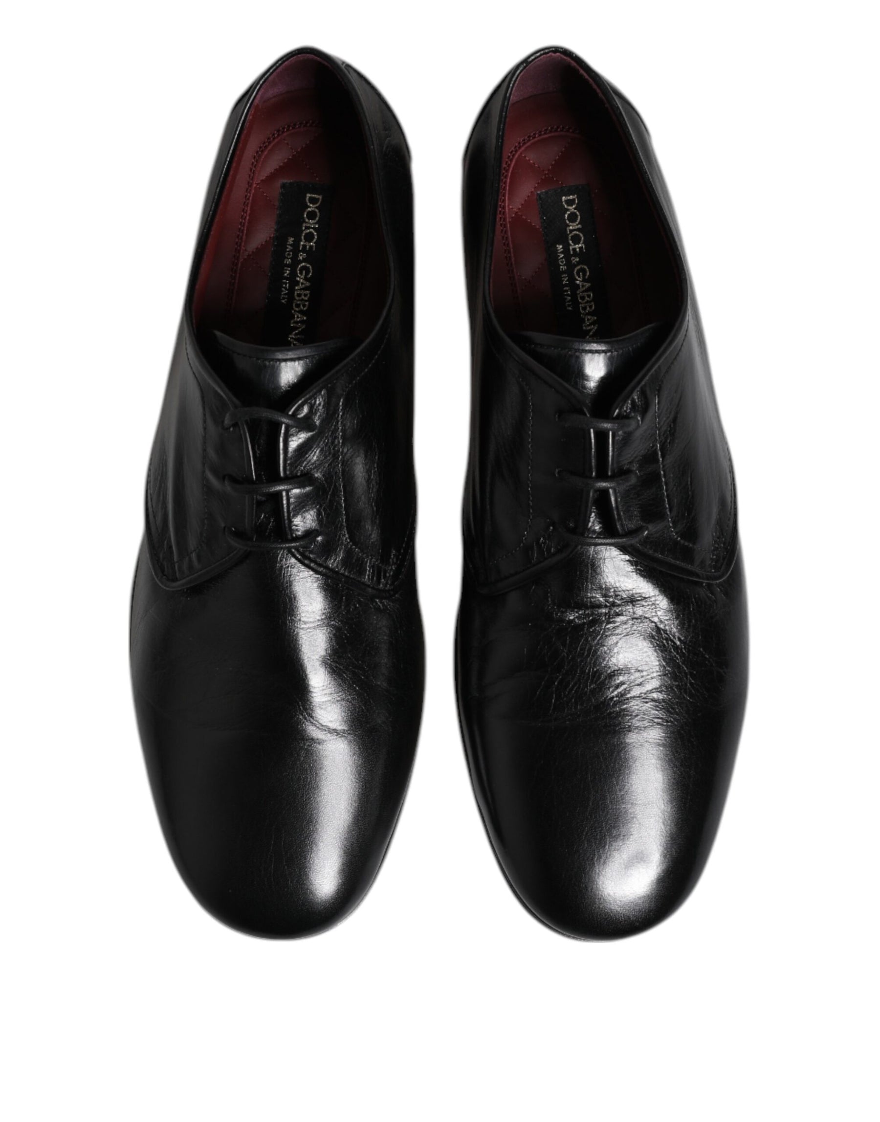 Dolce & Gabbana Black Leather Lace Up Derby Dress Formal Shoes | Regal Royce
