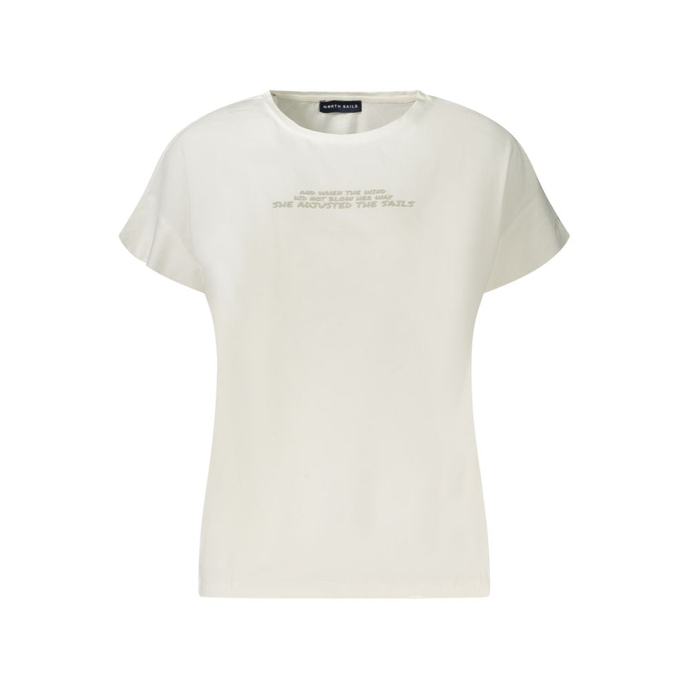 North Sails Bianco Cotton Women T-Shirt | Regal Royce