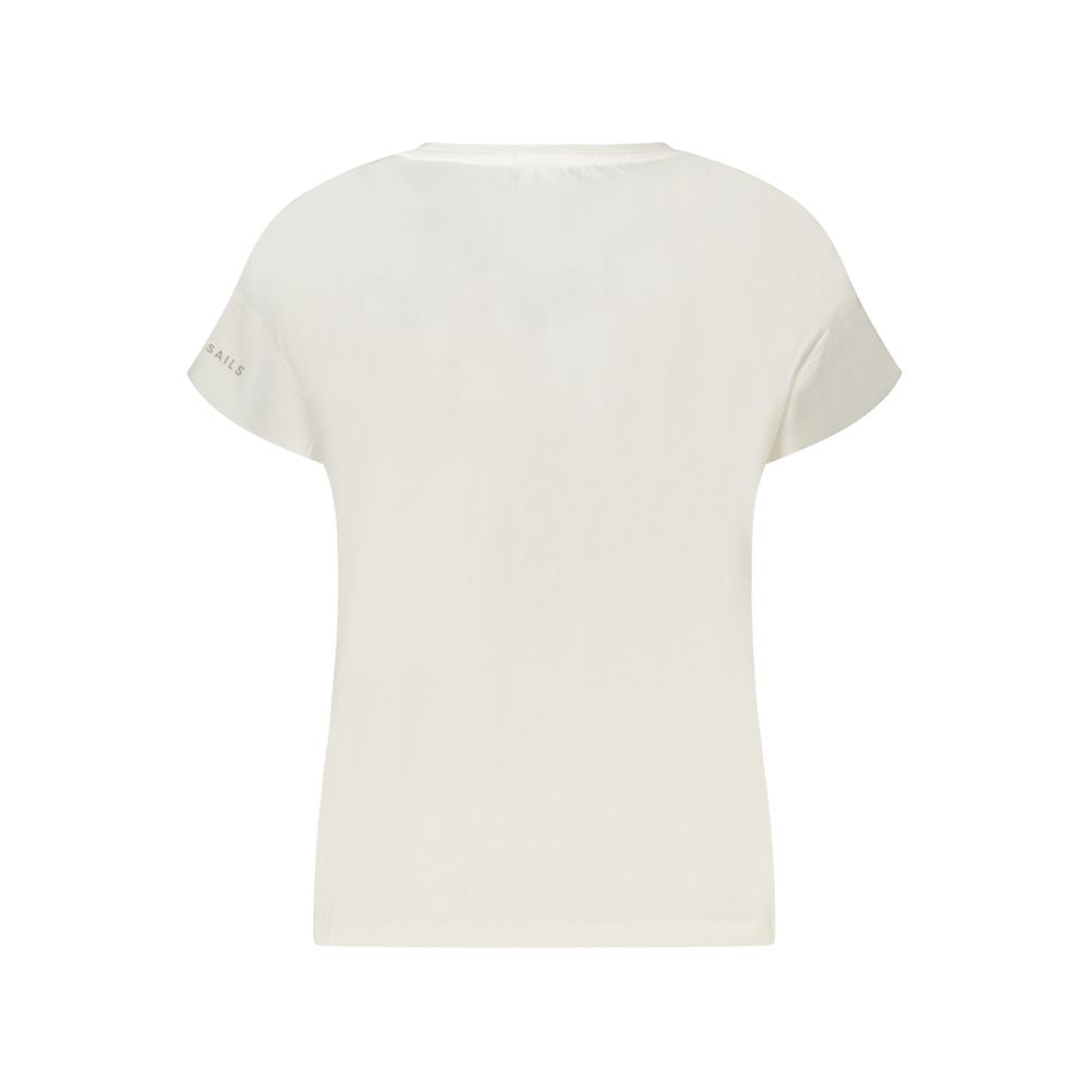 North Sails Bianco Cotton Women T-Shirt | Regal Royce