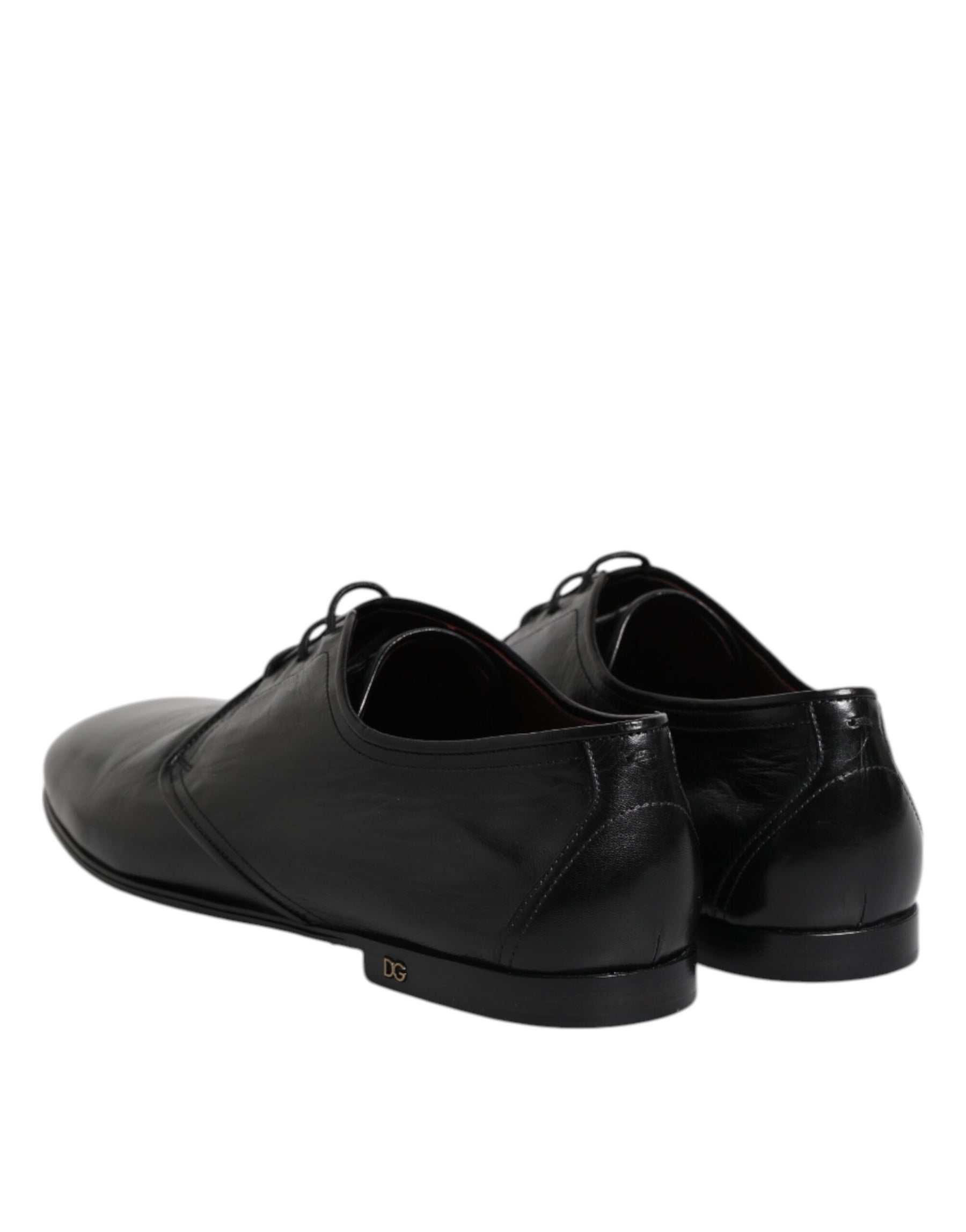 Dolce & Gabbana Black Leather Lace Up Derby Dress Formal Shoes | Regal Royce