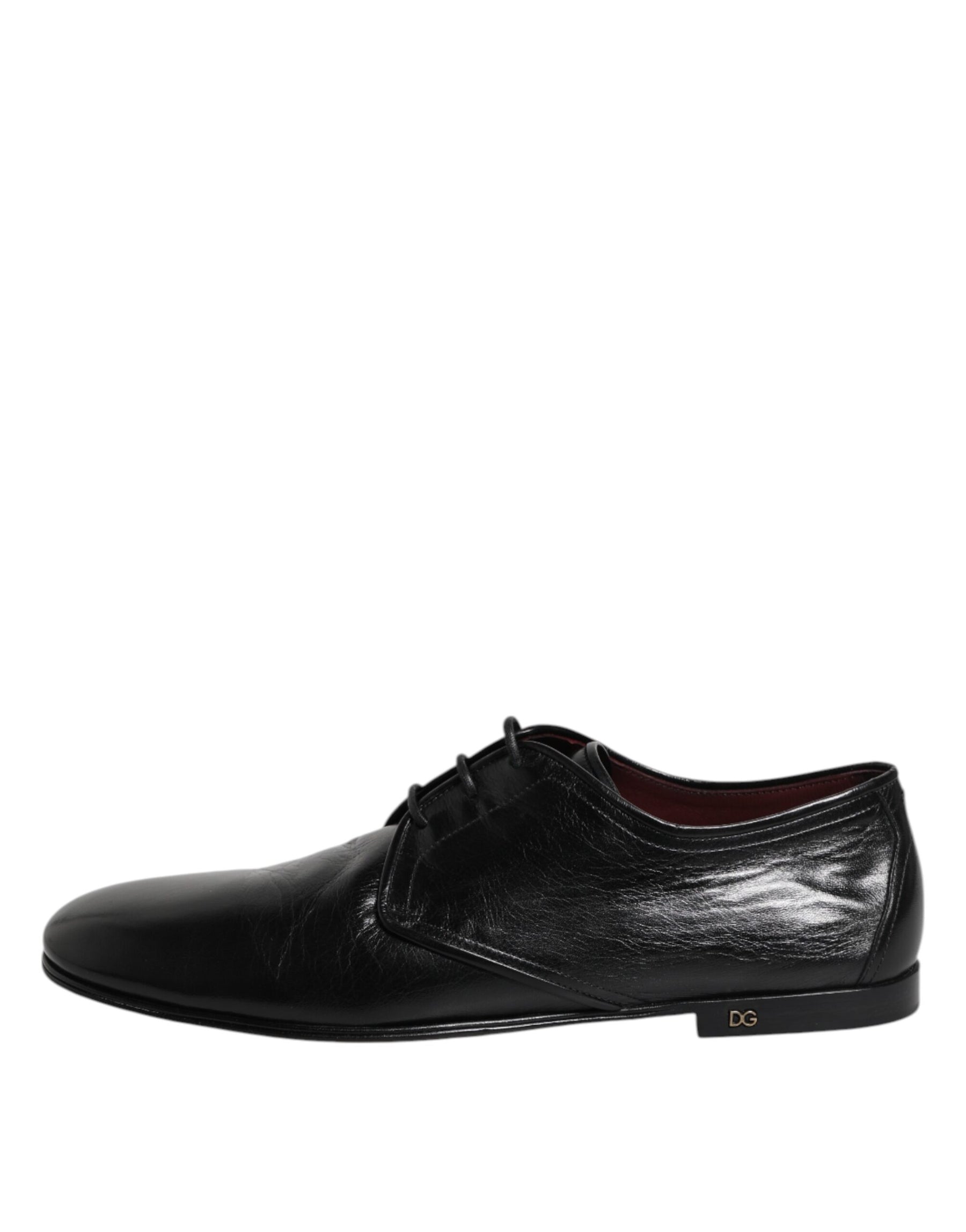 Dolce & Gabbana Black Leather Lace Up Derby Dress Formal Shoes | Regal Royce
