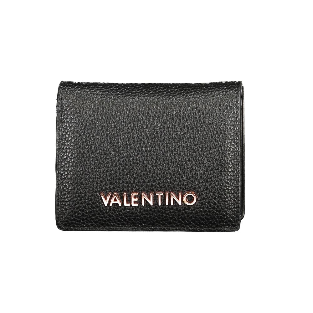 Mario Valentino Black Polyurethane Women Wallet | Regal Royce