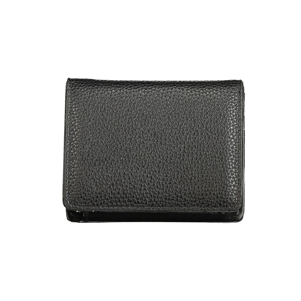 Mario Valentino Black Polyurethane Women Wallet | Regal Royce