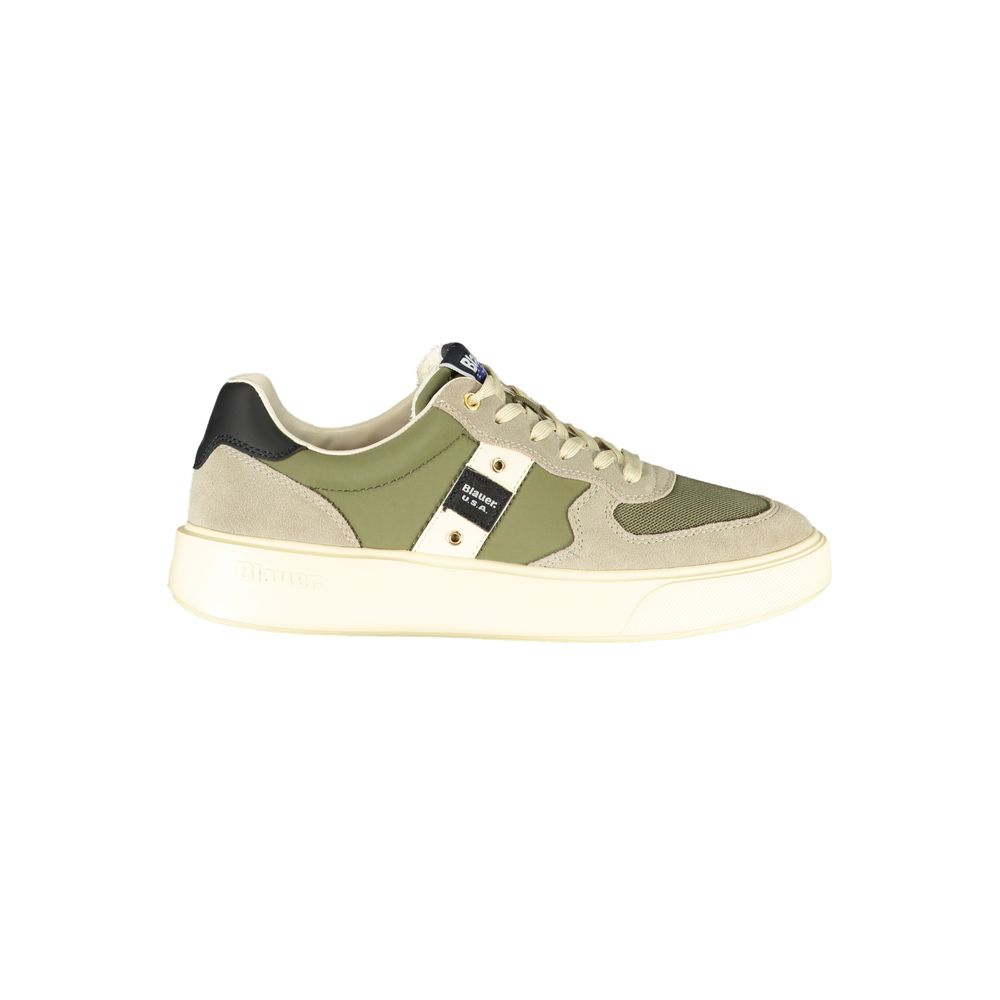 Blauer Green Leather Men Sneaker | Regal Royce