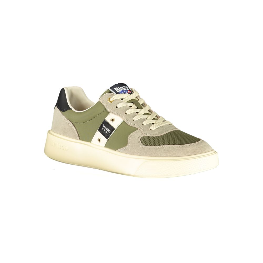 Blauer Green Leather Men Sneaker | Regal Royce