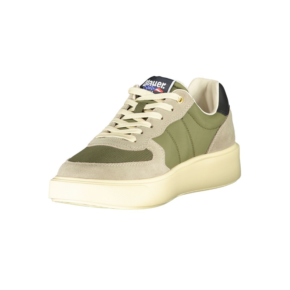 Blauer Green Leather Men Sneaker | Regal Royce