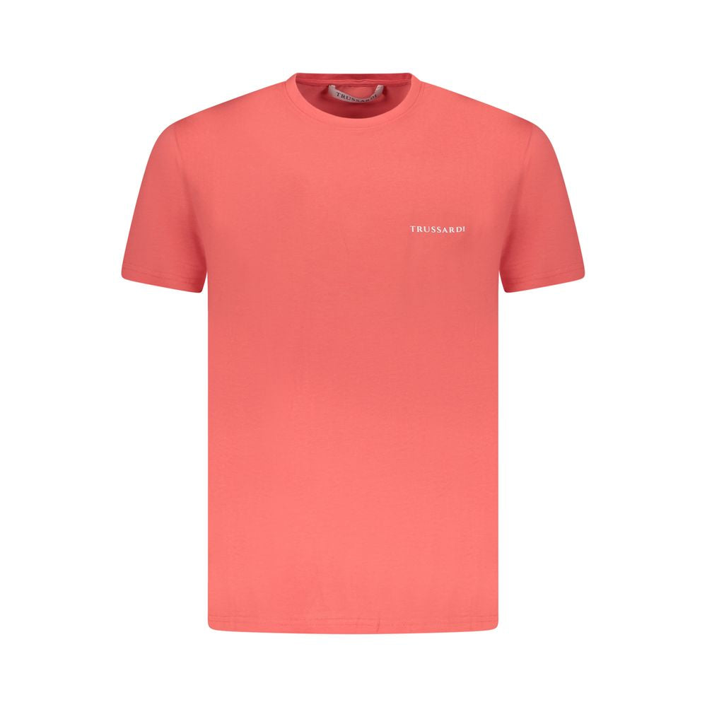 Trussardi Rosa Cotton Men T-Shirt | Regal Royce