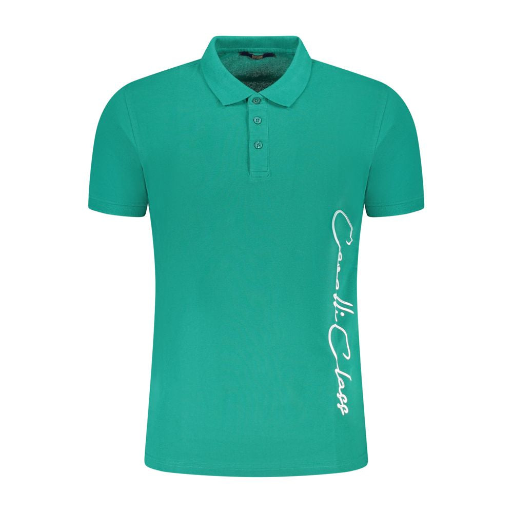 Cavalli Class Verde Cotton Men Polo | Regal Royce