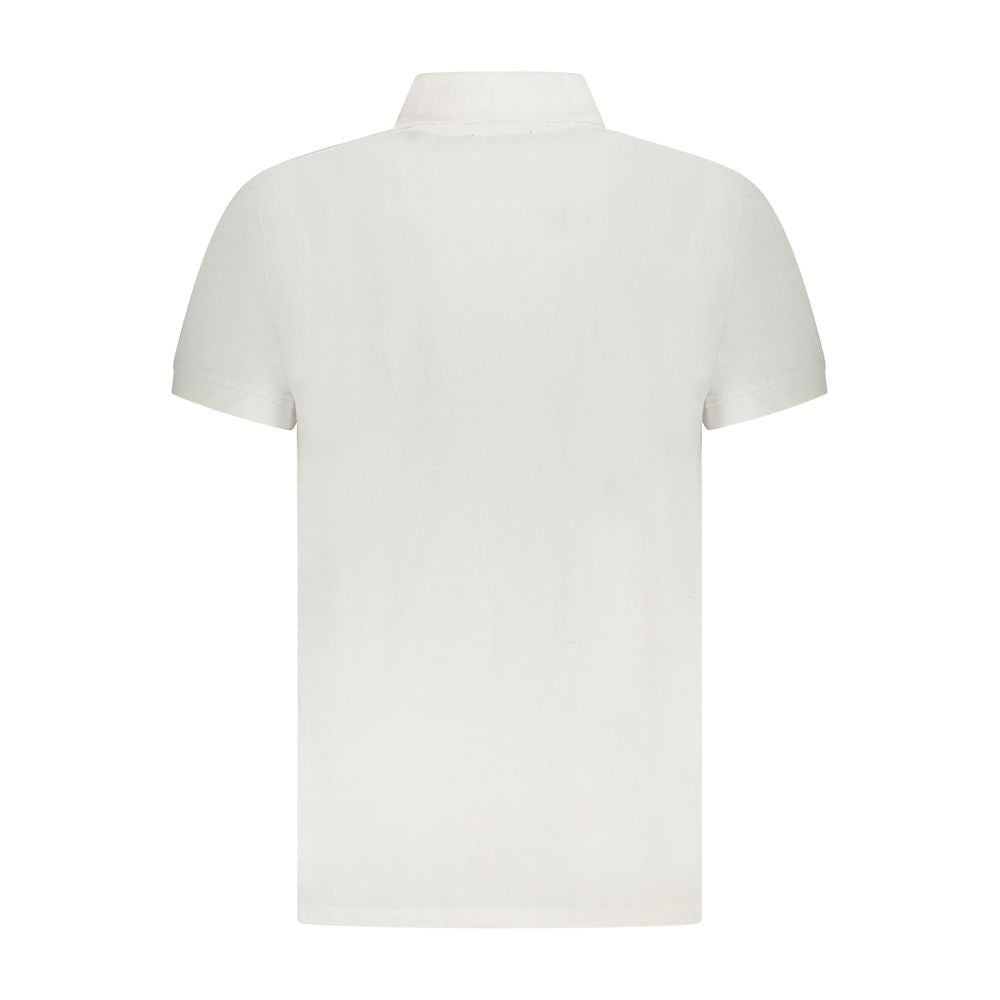 Cavalli Class White Cotton Mens Polo Shirt | Regal Royce