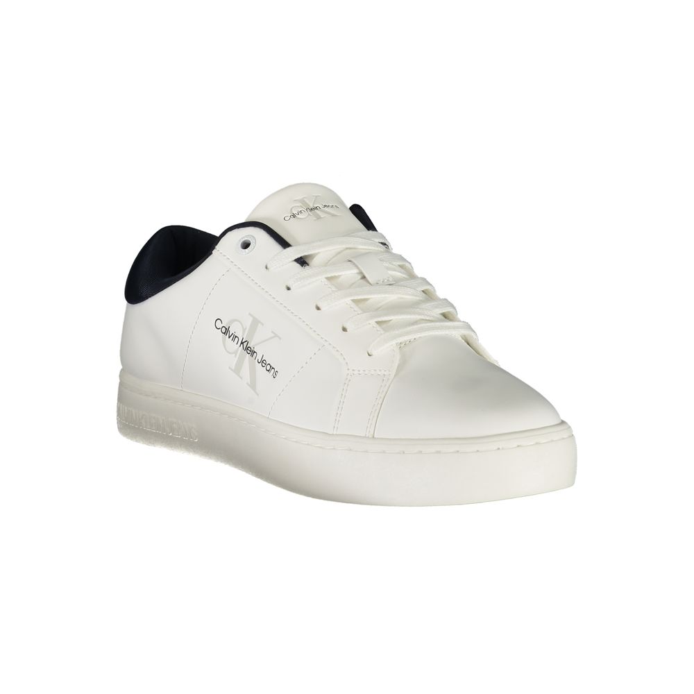 Calvin Klein Bianco Polyurethane Men Sneaker | Regal Royce