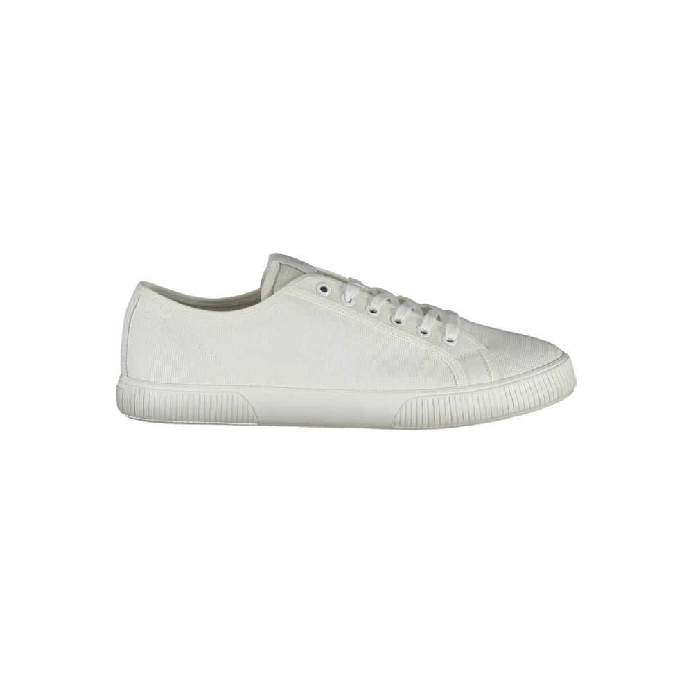 Calvin Klein White Polyester Men Sneaker | Regal Royce