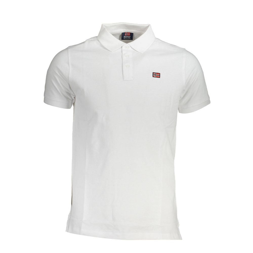 Norway 1963 Bianco Cotton Men Polo | Regal Royce