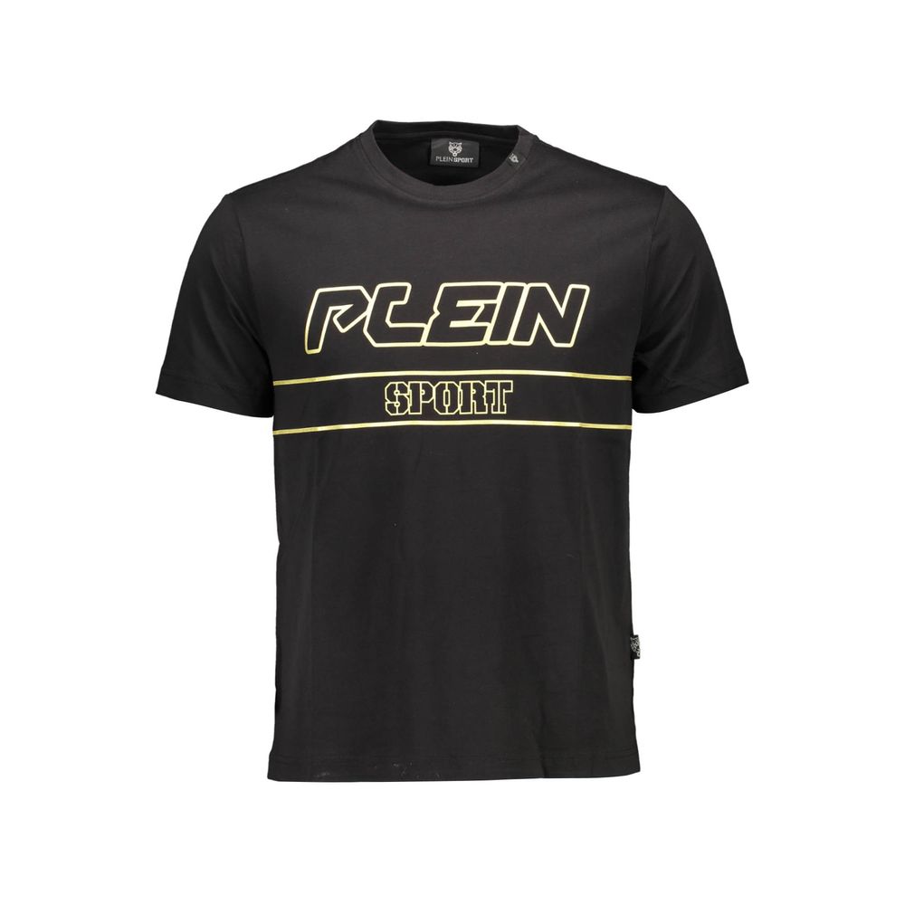Plein Sport Black Cotton Men's T-Shirt | Regal Royce