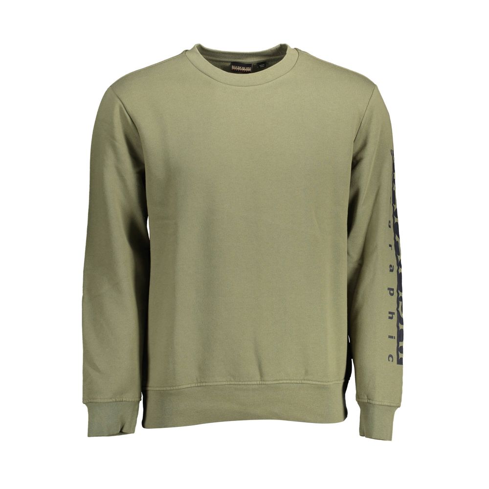 Napapijri Green Cotton Men Sweater | Regal Royce