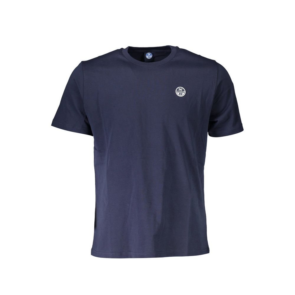 North Sails Blue Cotton Mens T-Shirt | Regal Royce
