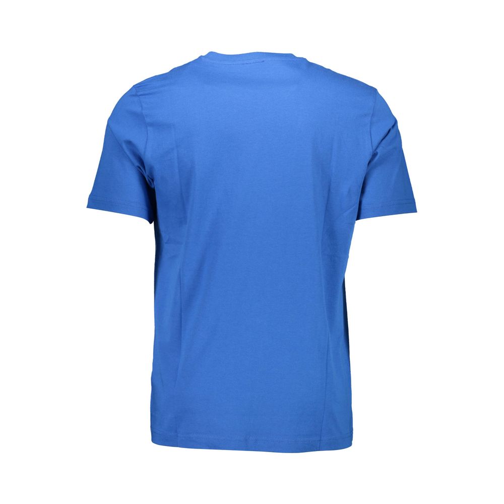 Diesel Blu Cotton Men T-Shirt | Regal Royce