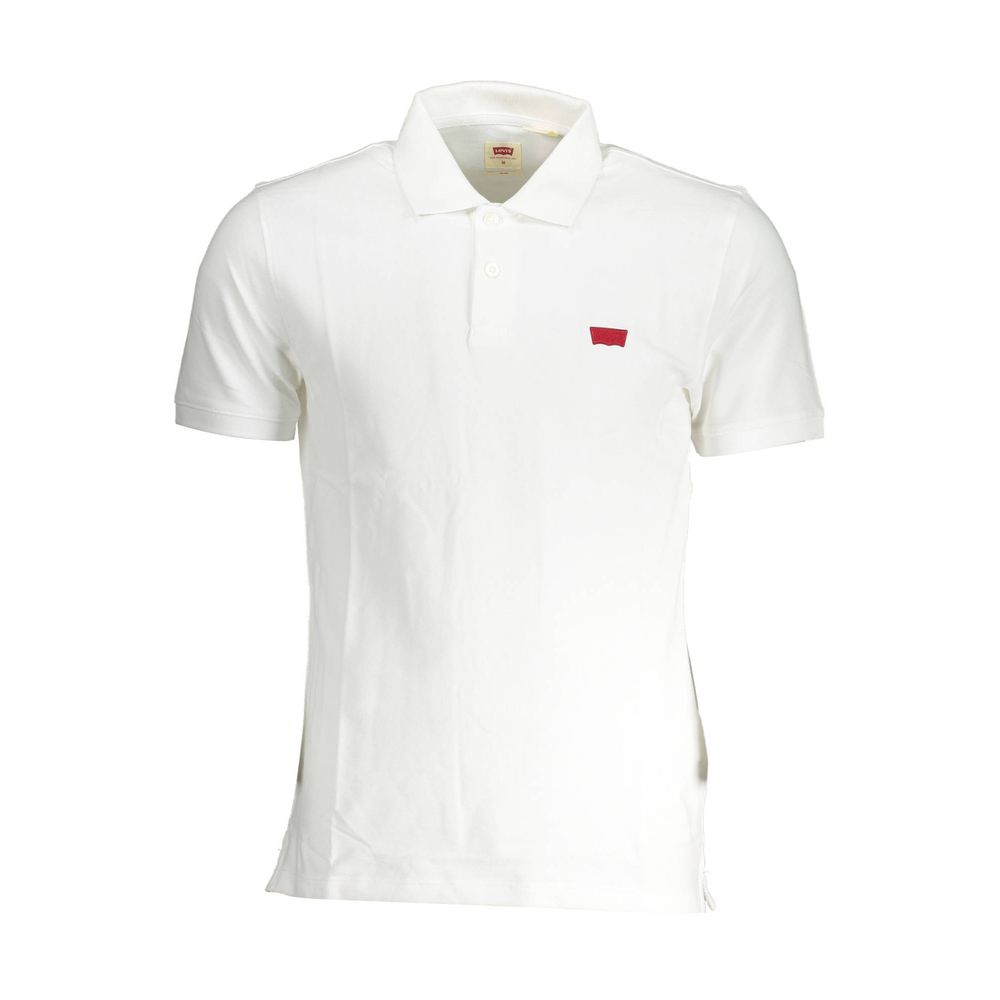 Levi's White Cotton Men Polo | Regal Royce
