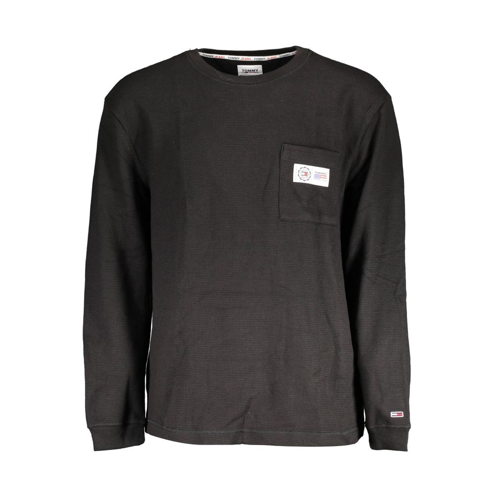 Tommy Hilfiger Black Cotton Men Sweater | Regal Royce