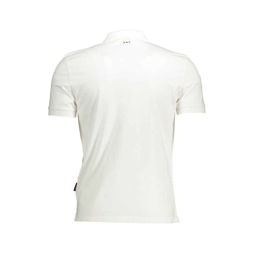 Napapijri White Cotton Men's Polo Shirt | Regal Royce