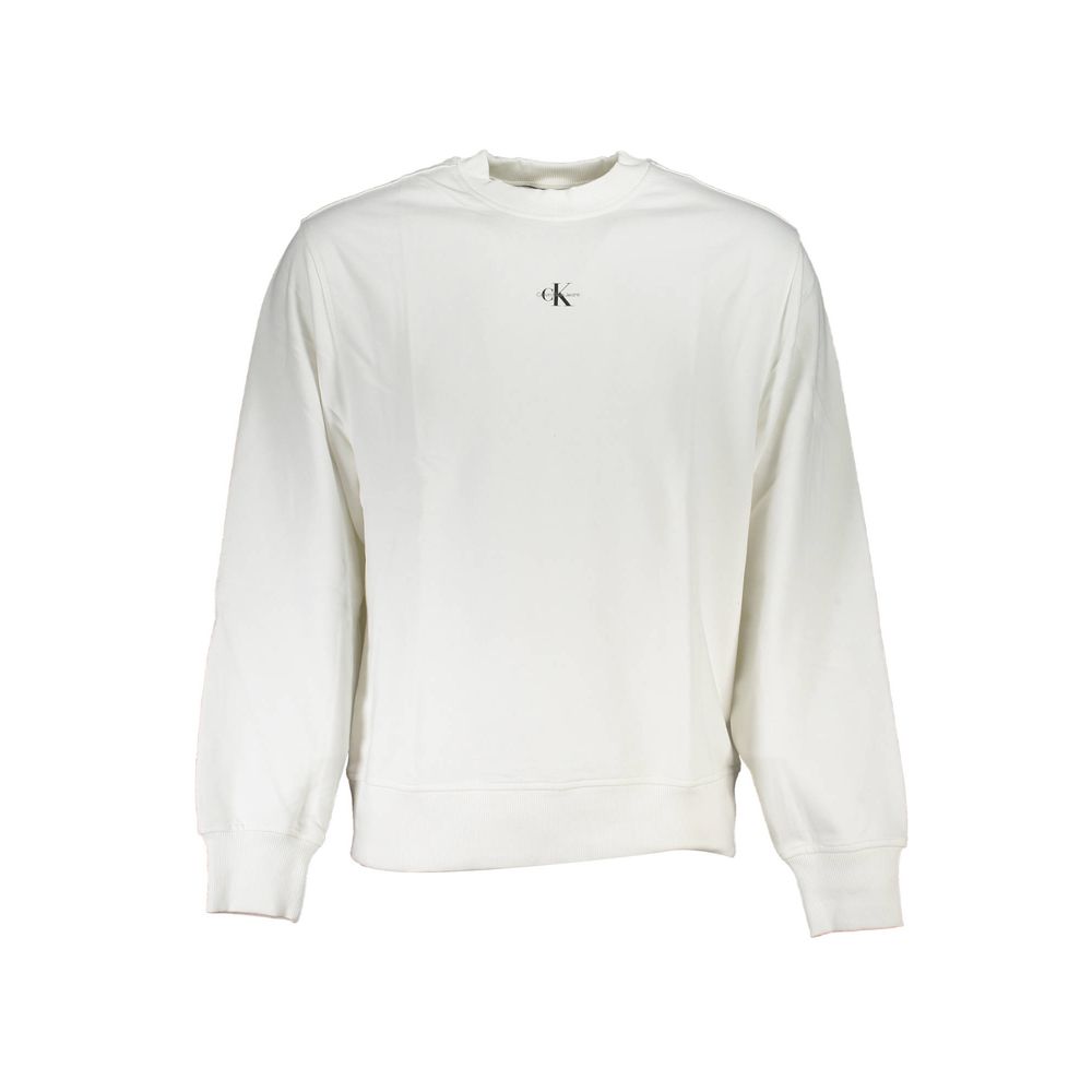 Calvin Klein White Cotton Men's Sweatshirt | Regal Royce