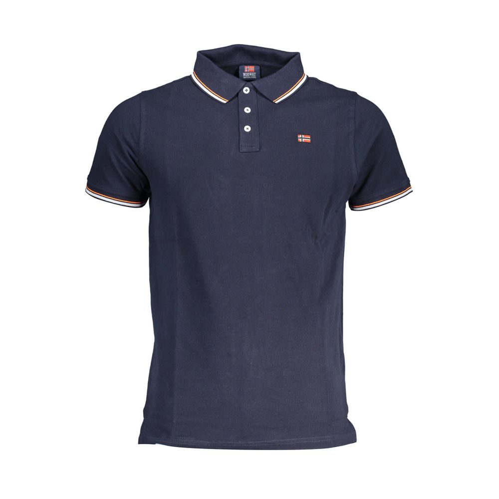 Norway 1963 Navy Cotton Men Polo | Regal Royce