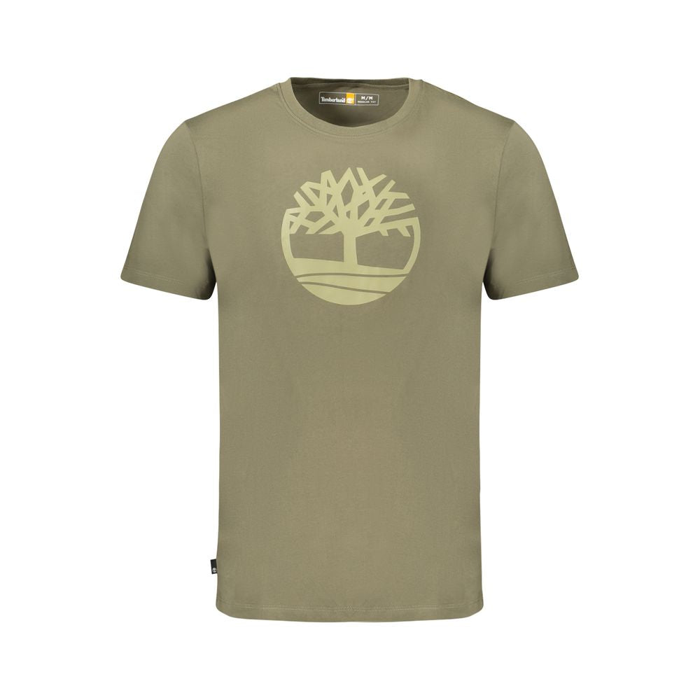 Timberland Green Cotton Men T-Shirt | Regal Royce